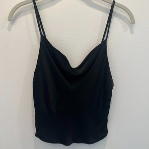 Black Satin Tank Top (XS)